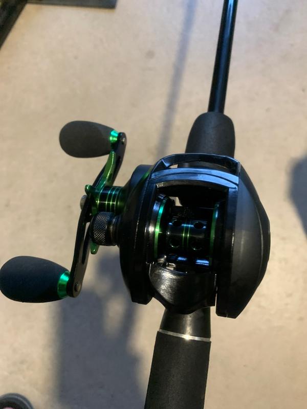 Baitcasting-Rolle 8,1:1 12+1Bb Barsch-Angelrolle 8 kg max. Zugkraft photo review