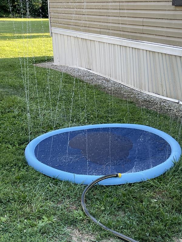 Dicker, rutschfester Sprinkler, Schwimmbad für Haustiere und Kinder, Sommer-Wasserspielzeug im Freien photo review