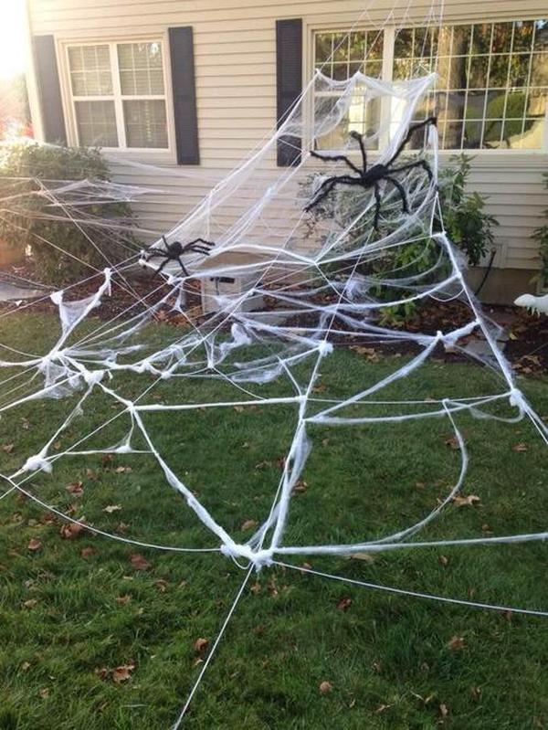 Halloween-Außendekorationen, haarige Spinne, gruselige Riesenspinne, gefälschte große Requisiten für die Gartenparty-Dekoration photo review