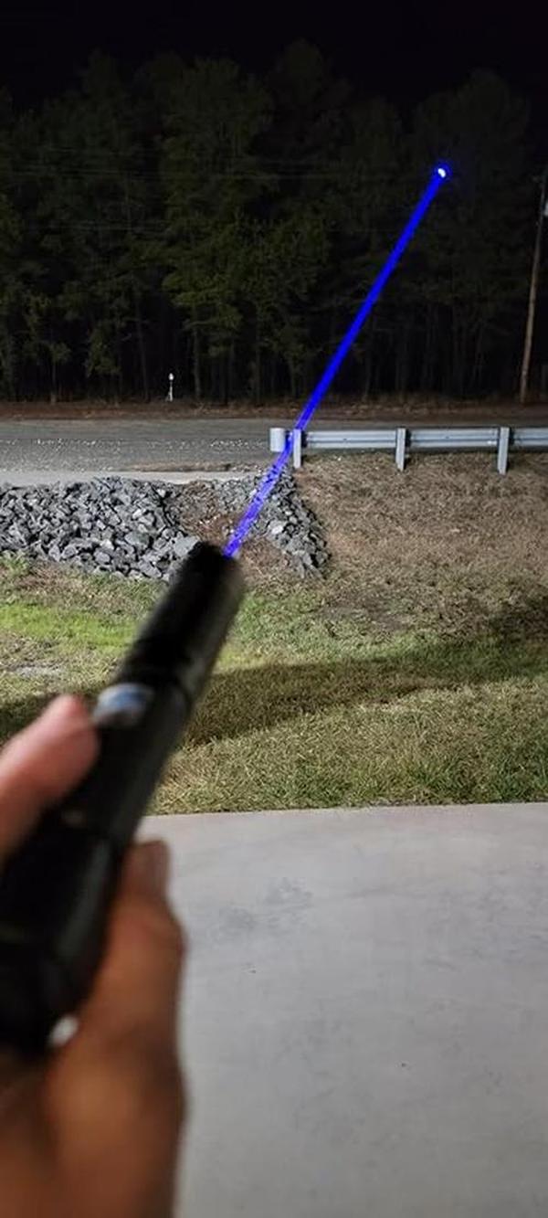 Leistungsstärkste blaue Laserpointer-Taschenlampe mit 100.000 m und 450 nm hoher Leistung von Wicked Lazer photo review