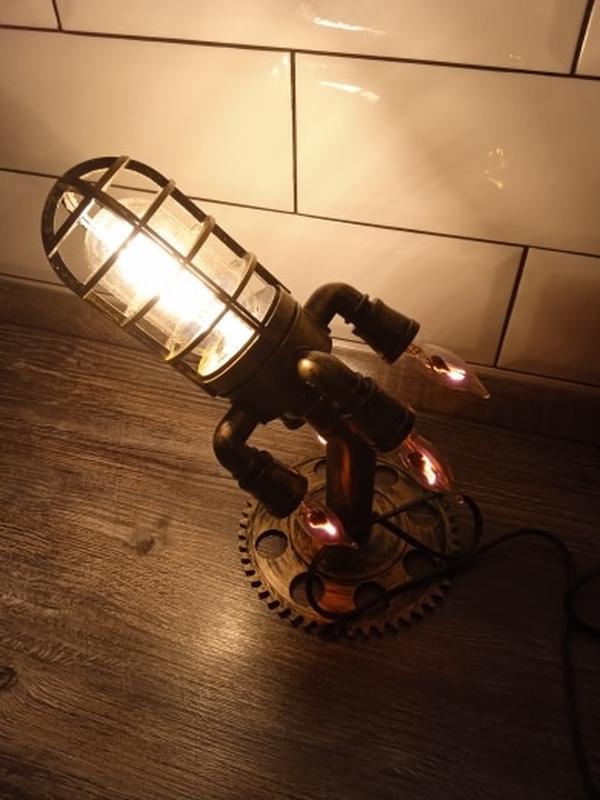 Neue Bazooka Flame Steampunk Rakete Home Dekoration Licht photo review