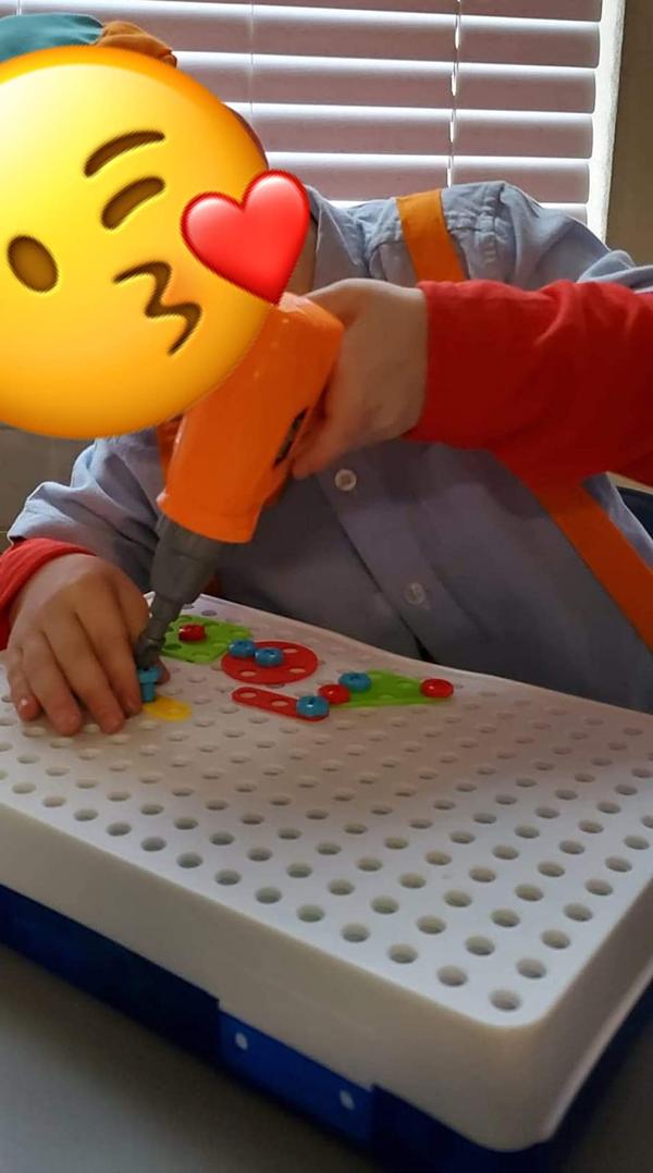 Schraubenzieherspielzeug für Kinder: Hands-On-Montage- und Demontage-Werkzeugkasten für elektrische Bohrmaschinen photo review