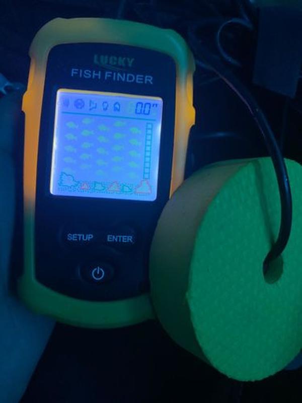 Tragbarer kabelloser Smart Pro Fischfinder-Sonardetektor mit Display photo review