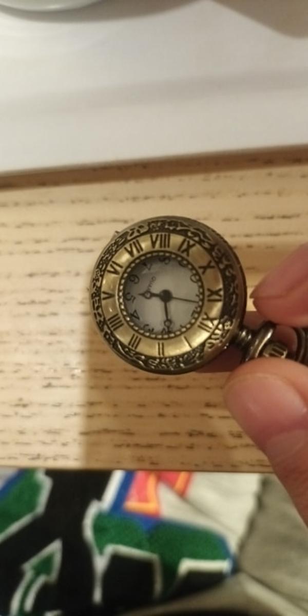 Vintage Gold Half Hunter Taschenuhr photo review